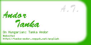 andor tanka business card